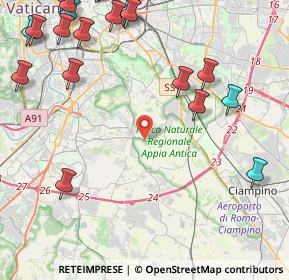 Mappa Via Evodia, 00178 Roma RM, Italia (6.5825)