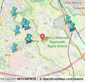 Mappa Via Evodia, 00178 Roma RM, Italia (2.38846)