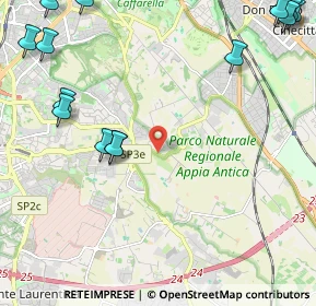 Mappa Via Evodia, 00178 Roma RM, Italia (3.53438)