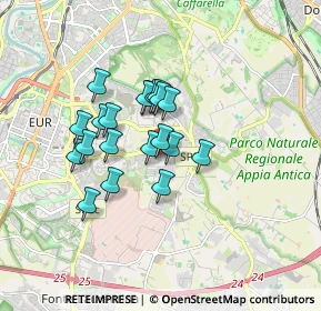 Mappa Via Giunio Antonio Resti, 00143 Roma RM, Italia (1.364)
