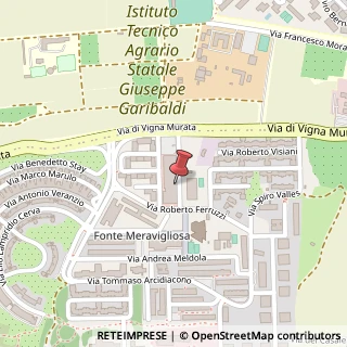 Mappa Via della Fonte Meravigliosa, 72, 00143 Roma, Roma (Lazio)