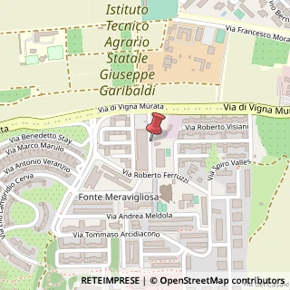 Mappa Via della Fonte Meravigliosa,  54, 00143 Roma, Roma (Lazio)