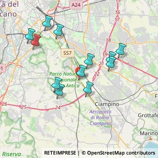 Mappa Via Pizzo di Calabria, 00178 Roma RM, Italia (4.02083)