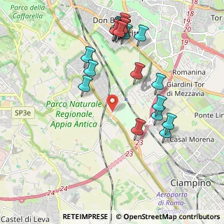 Mappa Via Pizzo di Calabria, 00178 Roma RM, Italia (2.3605)