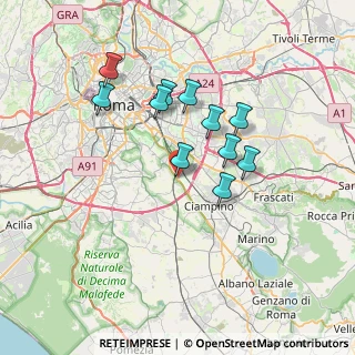 Mappa Via Pizzo di Calabria, 00178 Roma RM, Italia (6.40091)