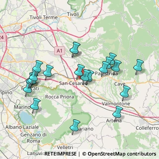 Mappa Via San Pietro Colle, 00030 San Cesareo RM, Italia (8.465)