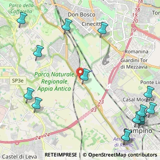 Mappa SS 7 Via Appia, 00178 Roma RM, Italia (3.58067)