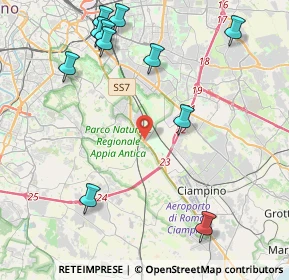 Mappa SS 7 Via Appia, 00178 Roma RM, Italia (5.45727)