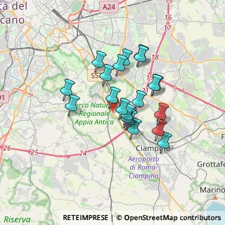 Mappa SS 7 Via Appia, 00178 Roma RM, Italia (2.936)