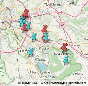Mappa Via Perazzeta, 00044 Frascati RM, Italia (8.10143)