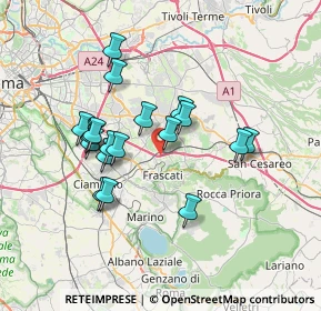 Mappa Via Perazzeta, 00044 Frascati RM, Italia (6.56526)