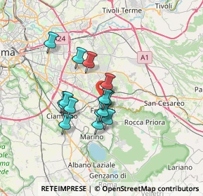 Mappa Via Perazzeta, 00044 Frascati RM, Italia (5.53667)