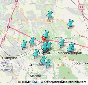 Mappa Via Perazzeta, 00044 Frascati RM, Italia (3.22471)