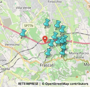 Mappa Via Perazzeta, 00044 Frascati RM, Italia (1.445)