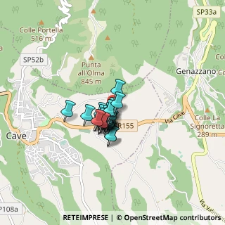Mappa Olevano Romano, 00033 Cave RM, Italia (0.42857)
