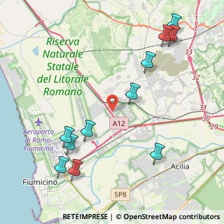 Mappa Viale di Pescina Gagliarda, 00054 Fiumicino RM, Italia (5.41091)