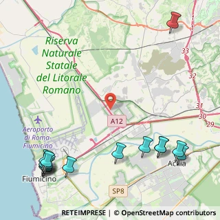 Mappa Viale di Pescina Gagliarda, 00054 Fiumicino RM, Italia (6.92333)