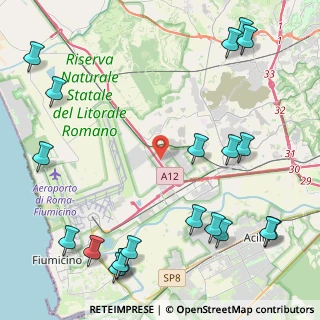 Mappa Viale di Pescina Gagliarda, 00054 Fiumicino RM, Italia (6.533)