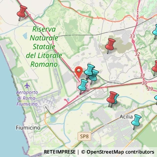 Mappa Viale di Pescina Gagliarda, 00054 Fiumicino RM, Italia (5.85692)