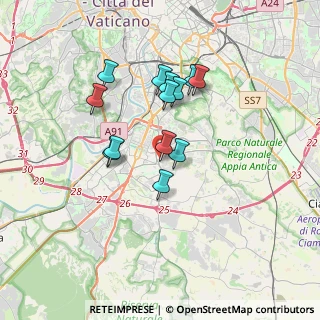 Mappa Via Icilio Bacci, 00143 Roma RM, Italia (3.06538)