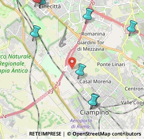 Mappa Via Paolo Orsi, 00178 Roma RM, Italia (3.31091)