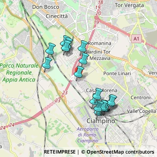 Mappa Via Paolo Orsi, 00178 Roma RM, Italia (1.96222)