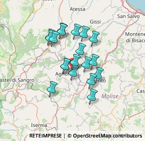 Mappa Via Villanelle, 86080 Belmonte del Sannio IS, Italia (10.93526)