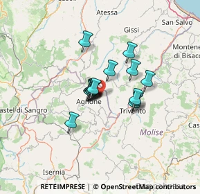 Mappa Via Villanelle, 86080 Belmonte del Sannio IS, Italia (8.74563)