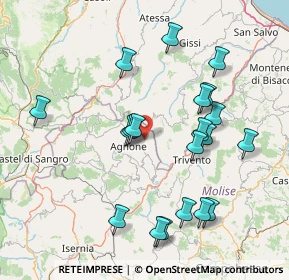 Mappa Via Villanelle, 86080 Belmonte del Sannio IS, Italia (16.9435)