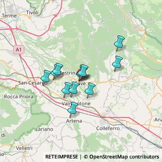 Mappa Via Raimondo Pasquazi, 00033 Cave RM, Italia (5.23417)