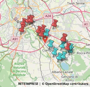Mappa Via Pier Vittorio Aldini, 00178 Roma RM, Italia (6.854)