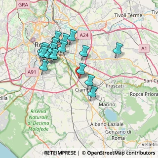 Mappa Via Pier Vittorio Aldini, 00178 Roma RM, Italia (7.39222)