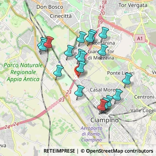 Mappa Via Pier Vittorio Aldini, 00178 Roma RM, Italia (1.9145)