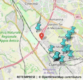 Mappa Via Pier Vittorio Aldini, 00178 Roma RM, Italia (2.466)