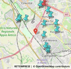 Mappa Via Pier Vittorio Aldini, 00178 Roma RM, Italia (2.35133)