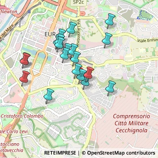 Mappa Via dei Sommozzatori, 00143 Roma RM, Italia (0.935)
