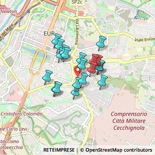 Mappa Via dei Sommozzatori, 00143 Roma RM, Italia (0.6475)