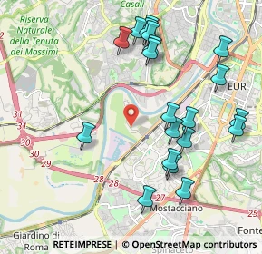 Mappa Via dell'Ippica, 00144 Roma RM, Italia (2.321)