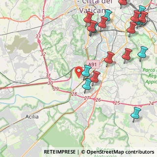 Mappa Via dell'Ippica, 00144 Roma RM, Italia (6.38947)