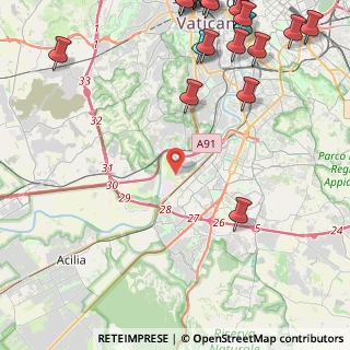 Mappa Via dell'Ippica, 00144 Roma RM, Italia (7.3715)
