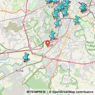 Mappa Via dell'Ippica, 00144 Roma RM, Italia (7.011)