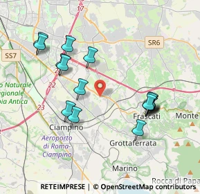 Mappa Via dell'Acqua Acetosa, 00044 Frascati RM, Italia (4.07688)