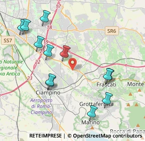 Mappa Via dell'Acqua Acetosa, 00044 Frascati RM, Italia (4.71)