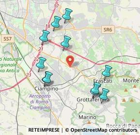 Mappa Via dell'Acqua Acetosa, 00044 Frascati RM, Italia (4.22545)