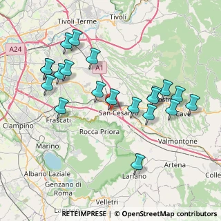 Mappa SS 216, 00030 San Cesareo RM, Italia (8.6855)