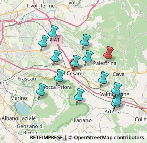 Mappa Via Podere Trieste, 00030 San Cesareo RM, Italia (7.35143)