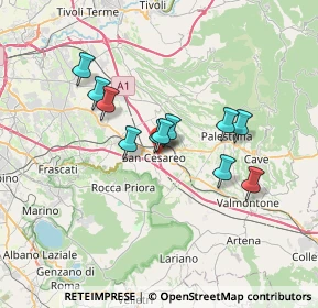 Mappa Via Podere Trieste, 00030 San Cesareo RM, Italia (5.72455)