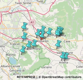 Mappa Via Podere Trieste, 00030 San Cesareo RM, Italia (6.365)