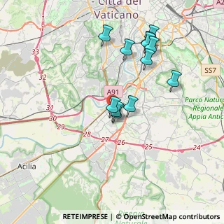 Mappa Via Budapest, 00144 Roma RM, Italia (3.73417)