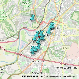 Mappa Via Budapest, 00144 Roma RM, Italia (1.216)